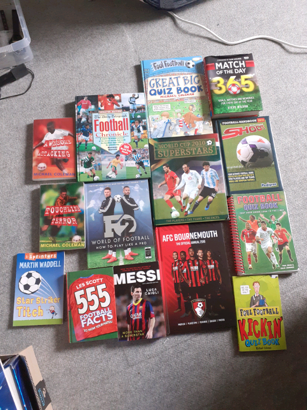 Collection of 40+ football books and annuals in Bournemouth, Dorset