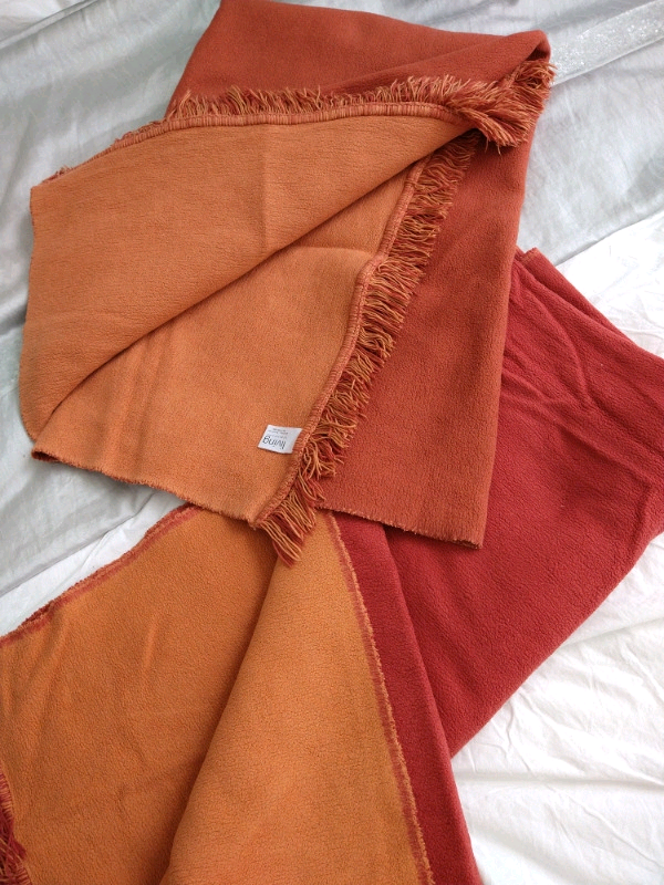 Red Terracotta sofa throw blanket from Debenhams (2 available) in