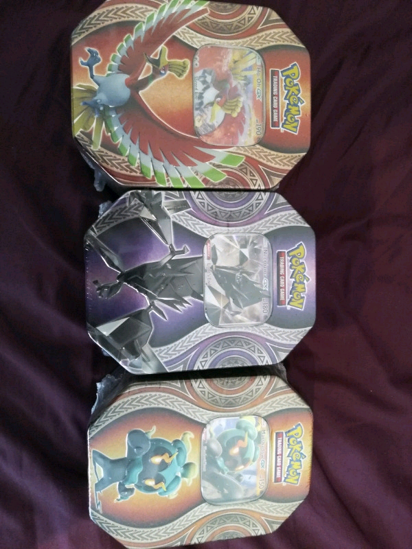 6 sealed NEW pokemon tins in Billesley, West Midlands Gumtree