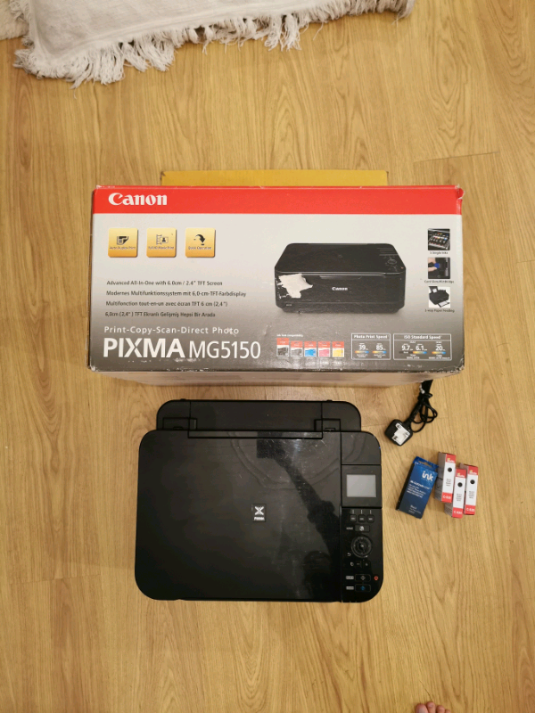 FAULTY Canon Pixma MG5150 all in one Printer Scanner, with ink in
