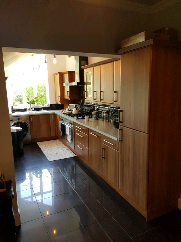 Walnut shaker style kitchen cabinets | in Eaglescliffe, County Durham