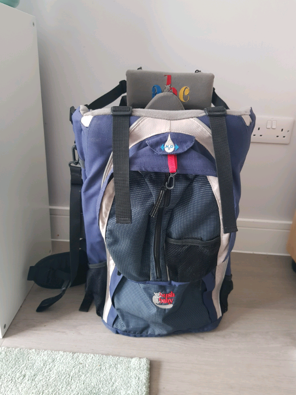 Bush baby toddler child carrier backpack and rain and sun cover in