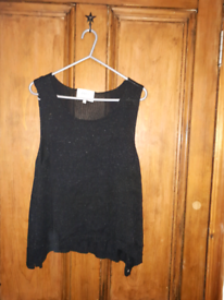 image for Ladies blk sparkle sleeveless jumper size 10