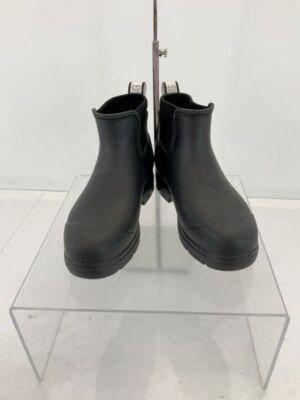 UGG Droplet Black Rubber & Neoprene Pull-On Ankle Rain Boots Size 7