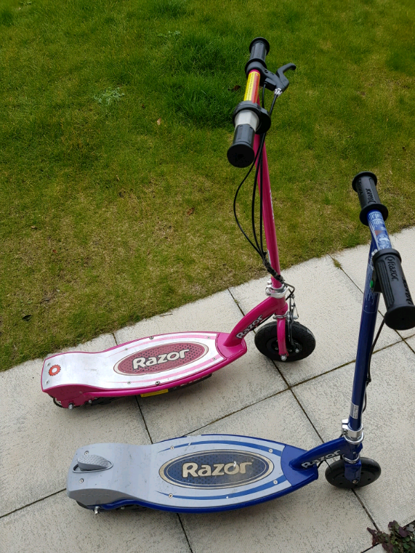 I have a pink and blue electric scooters for quick sale in Tyne and