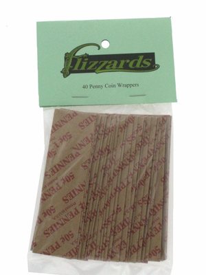 Penny/Cent Flat Coin Wrappers - 40 Pack 