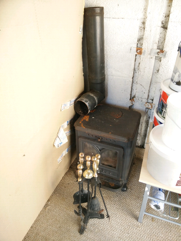 Woodburner (woodburning stove ?) + Tools + Pipe in Yeovil, Somerset