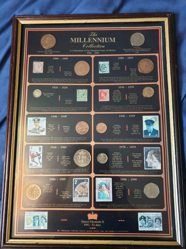 The millennium coin and stamp collection in AshbydelaZouch