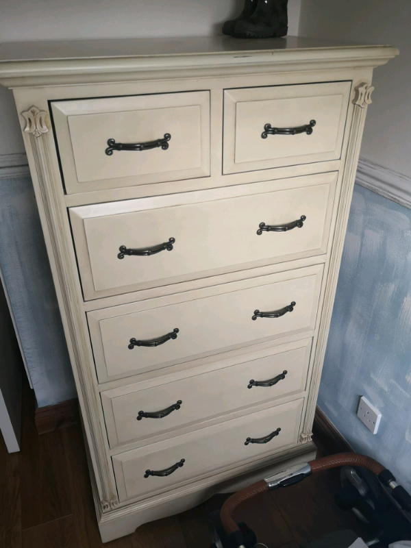 Tall chest of drawers cream | in Hedge End, Hampshire ...