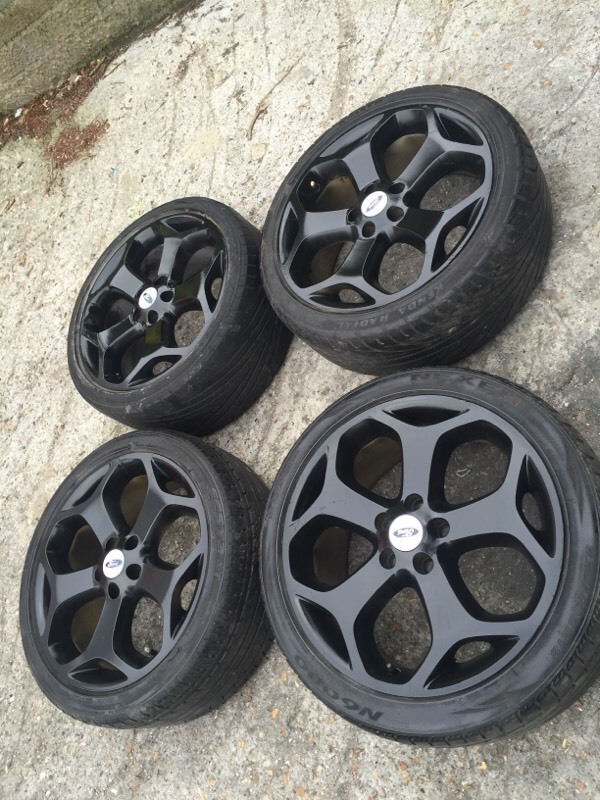 FORD ST ALLOYS 18" alloy wheels tyres gloss black in Lewisham, London Gumtree