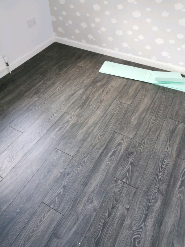 Black wood effect laminate flooring | in Kelso, Scottish Borders | Gumtree