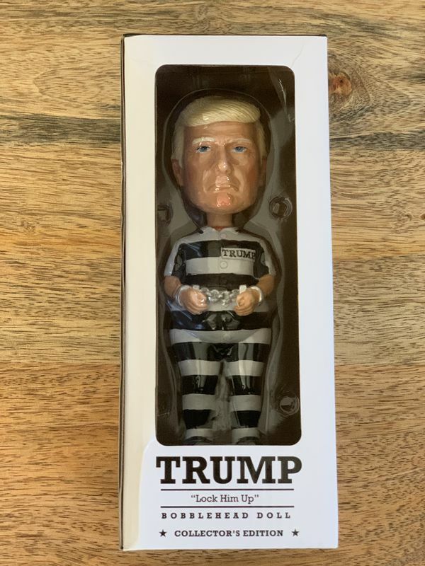 Trump "Lock Him Up" Bobble head Doll 8" Tall New BOBBLEHEAD MAGA! Trump "Lock Him Up" Bobble head Doll 8" Tall New BOBBLEHEAD MAGA!