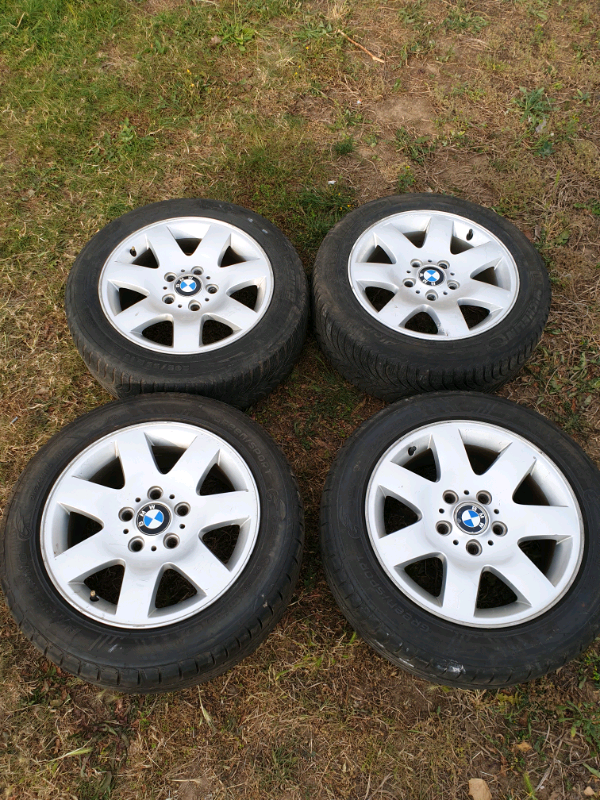 BMW 16 inch alloys with good tread! in Maldon, Essex Gumtree