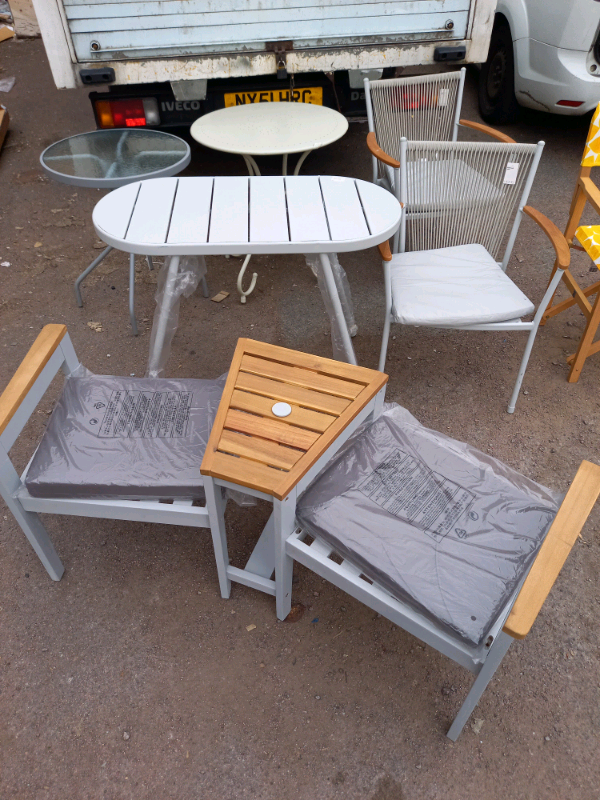 Garden Outdoor Table £25. £35. Chairs £25 each. Bench £75 ...