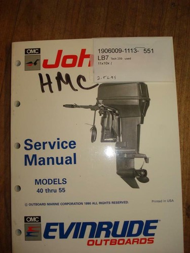 Bombardier Johnson 40hp Service Manual