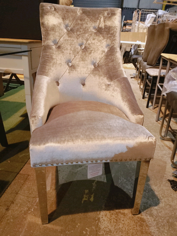 Ex Display VELVET DINING CHAIR & LION HEAD KNOCKER Dining Chair (was £189) each in Southside