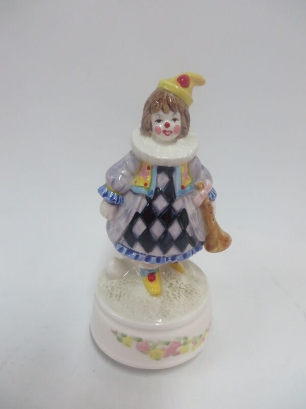 Schmid Music Box March of a Marionette #417 Clown Howard Kaplan Vintage