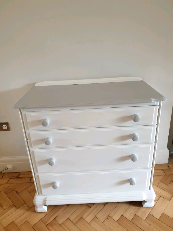 Chest Of Drawers White Grey In Rumney Cardiff Gumtree