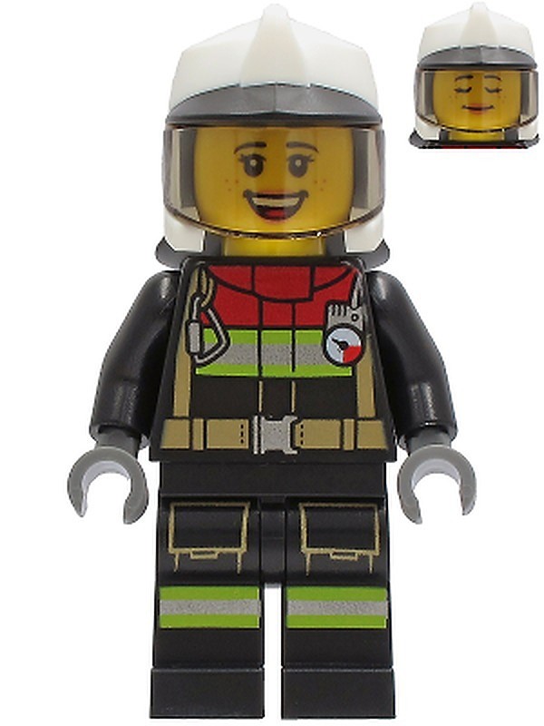 Fire - Female, Black Jacket and Legs with Reflective…