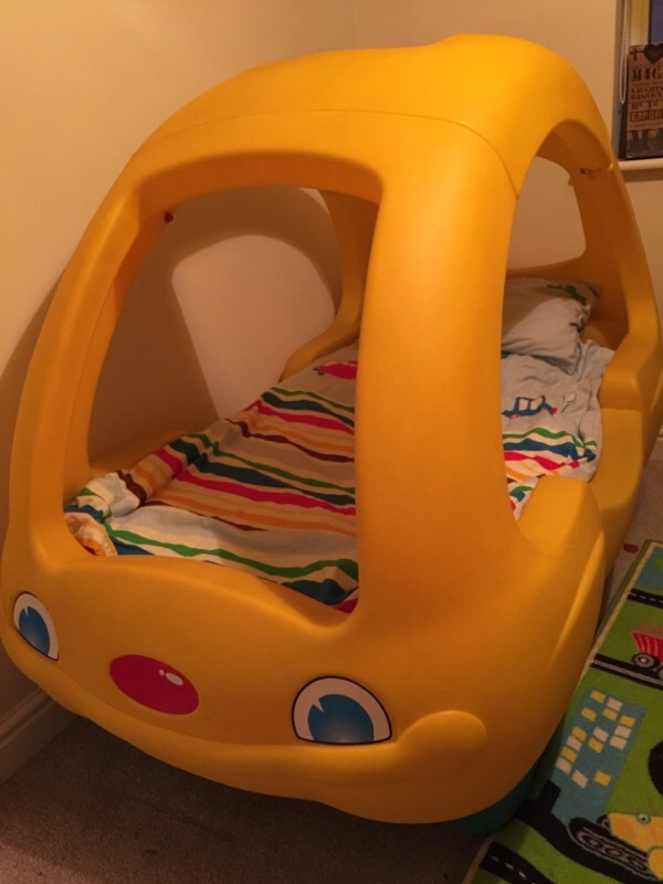 Step 2 little tykes cosy coupe type car bed with mattress in Goole