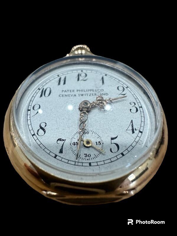 Antique Circa 1898 Patek Philippe 18K Gold Pocket Watch
