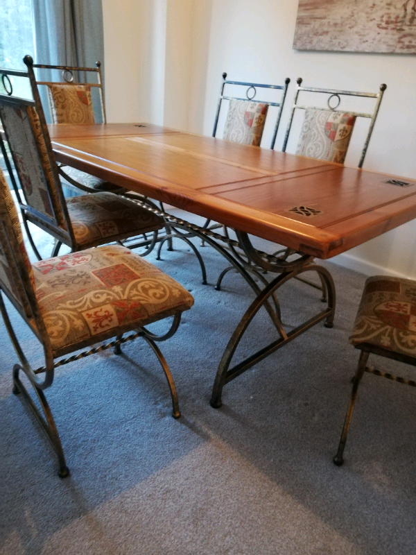 Dining table and 6 chairs (Leeks furniture) in Swansea Gumtree