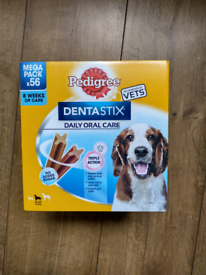 Pedigree Dentastix 112 daily dental chews for medium sized dogs. 