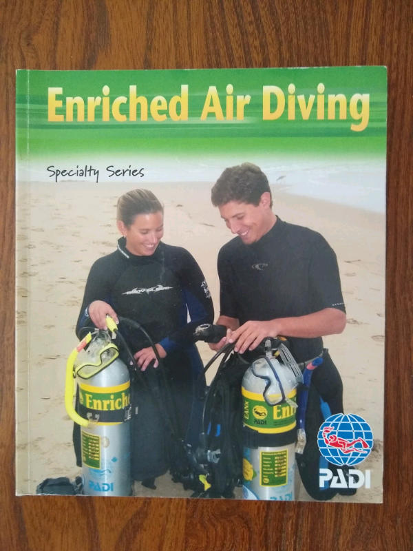 Scuba diving equipment divers PADI Enriched Air Diver training manual