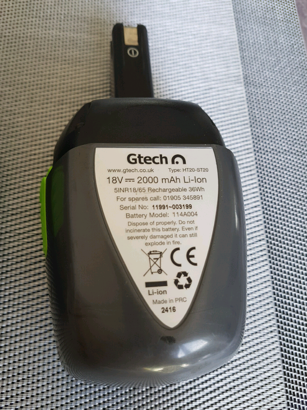 Gtech 18V battery in Aston, South Yorkshire Gumtree