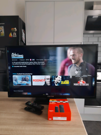 32 Inch Tv..Led + Amazon Firestick Both Like New 