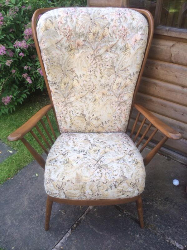 Ercol Mens Evergreen Windsor high back chair cushions only in Cheadle