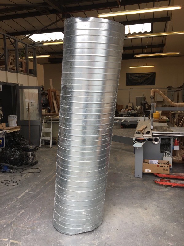 Spray booth extraction ducting and cowl in Leeds, West Yorkshire