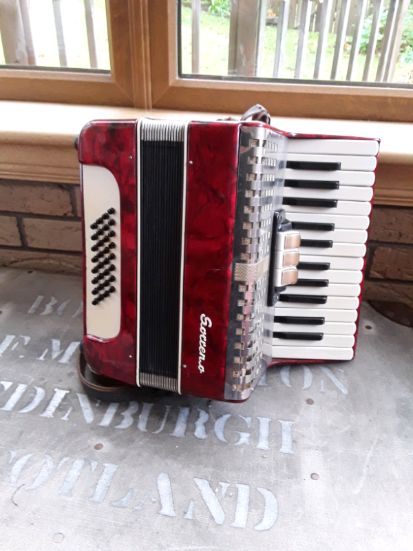 Accordion, Sorrento 32 bass, two octave treble in East Calder, West