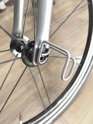 for Brompton E-type Hook Folding unit set non mudguard front fork Titanium 