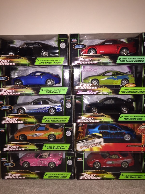 Fast and furious die cast 1:18 scale cars | in Crediton ...