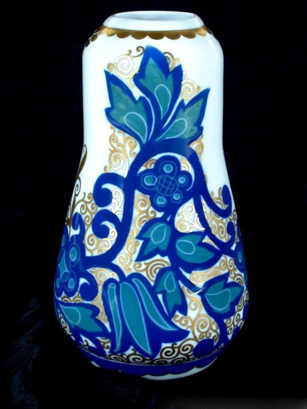 Rosenthal Jugendstil Vase Â° Guldbrandsen Rosari Dekor Â° Dekor Max Wesp