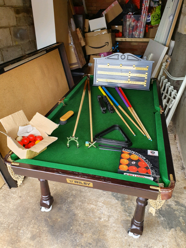 riley 6ft snooker table slate bed