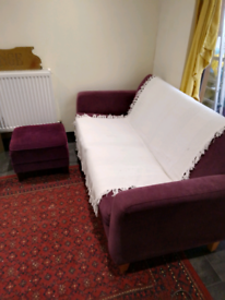 2seater sofa and foot stool 30 pounds
