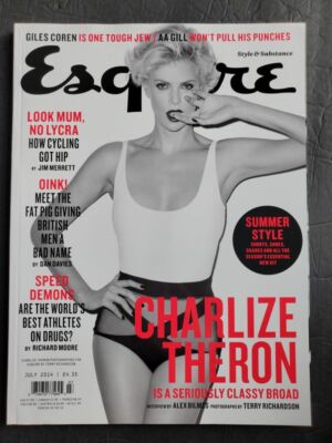 2014 UK ESQUIRE Charlize Theron Chris Pine Liev Schreiber KIEFER SUTHERLAND 