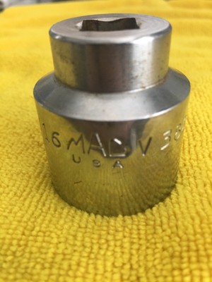 Mac Tools USA MADE V 382 1316in 12in Drive 12 Point Chrome Socket