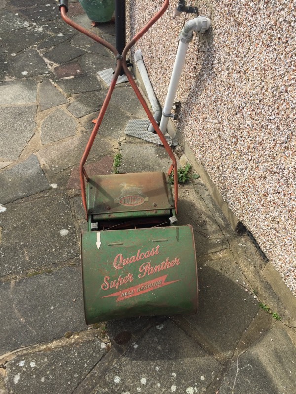 Vintage Qualcast Super Panther Ball Bearing Push Mower in Harrow