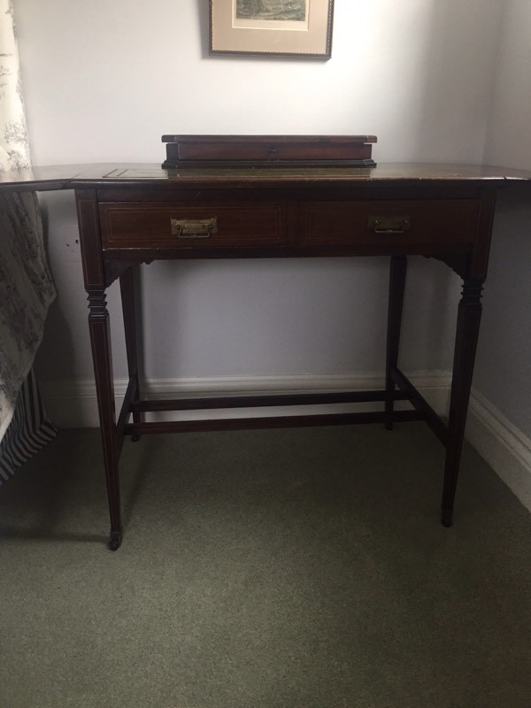 Antique Ladies Writing Campaign Desk In Axbridge Somerset