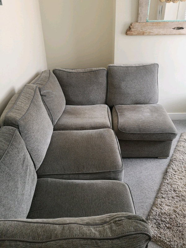 Grey corner sofa in Bridgend Gumtree
