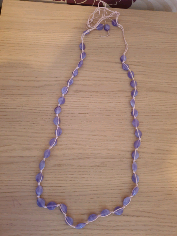 lilac bead necklace