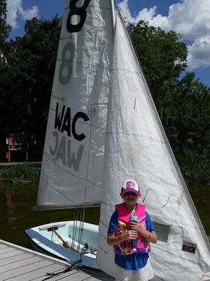 Vanguard Flying Junior "FJ" Racing Sailboat With Nice Trailer