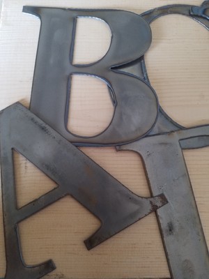 12'' Tall Metal Letters A-Z and Numbers 0-9 FREE SHIPPING
