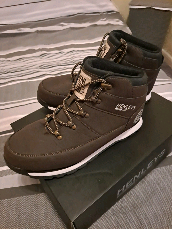 Henleys Brown Size 8uk Oakland Boots Free Delivery in Derby