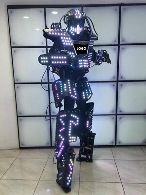 AMAZING LED ROBOT COSTUME ROBOTS SUIT DJ TRAJE PARTY SHOW GLOW SUITS 