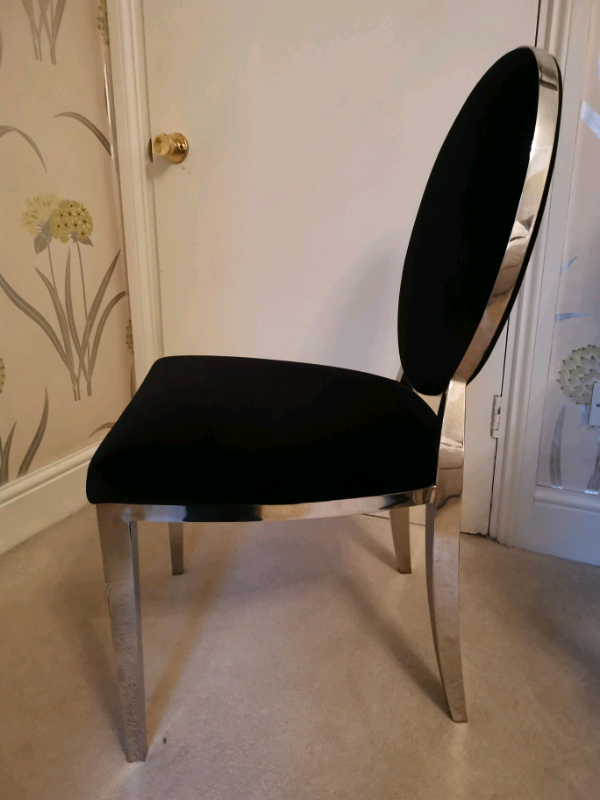 Black velvet chair | in Ambleside, Cumbria | Gumtree
