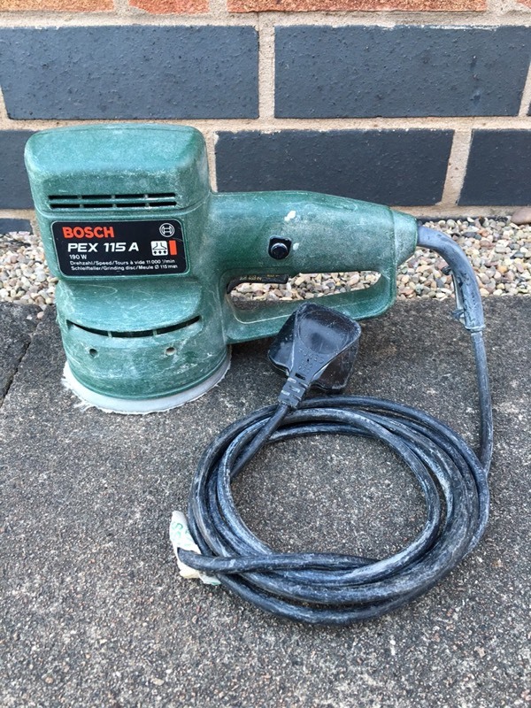 BOSCH PEX 115A ORBITAL SANDER 115MM USES VELCRO SANDING PADS in Blaby